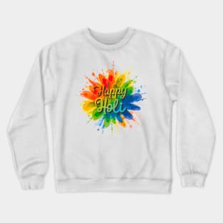 Happy Holi Celebration India Hindu Matching Men Women Kids Crewneck Sweatshirt